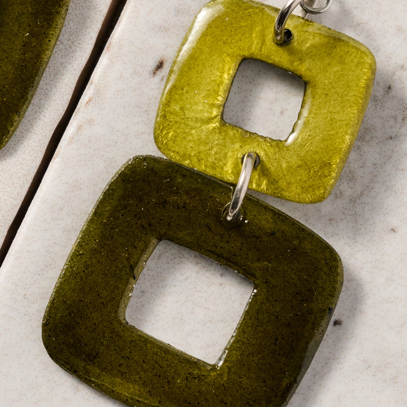 Maja Square Capiz Earrings - Ten Thousand Villages