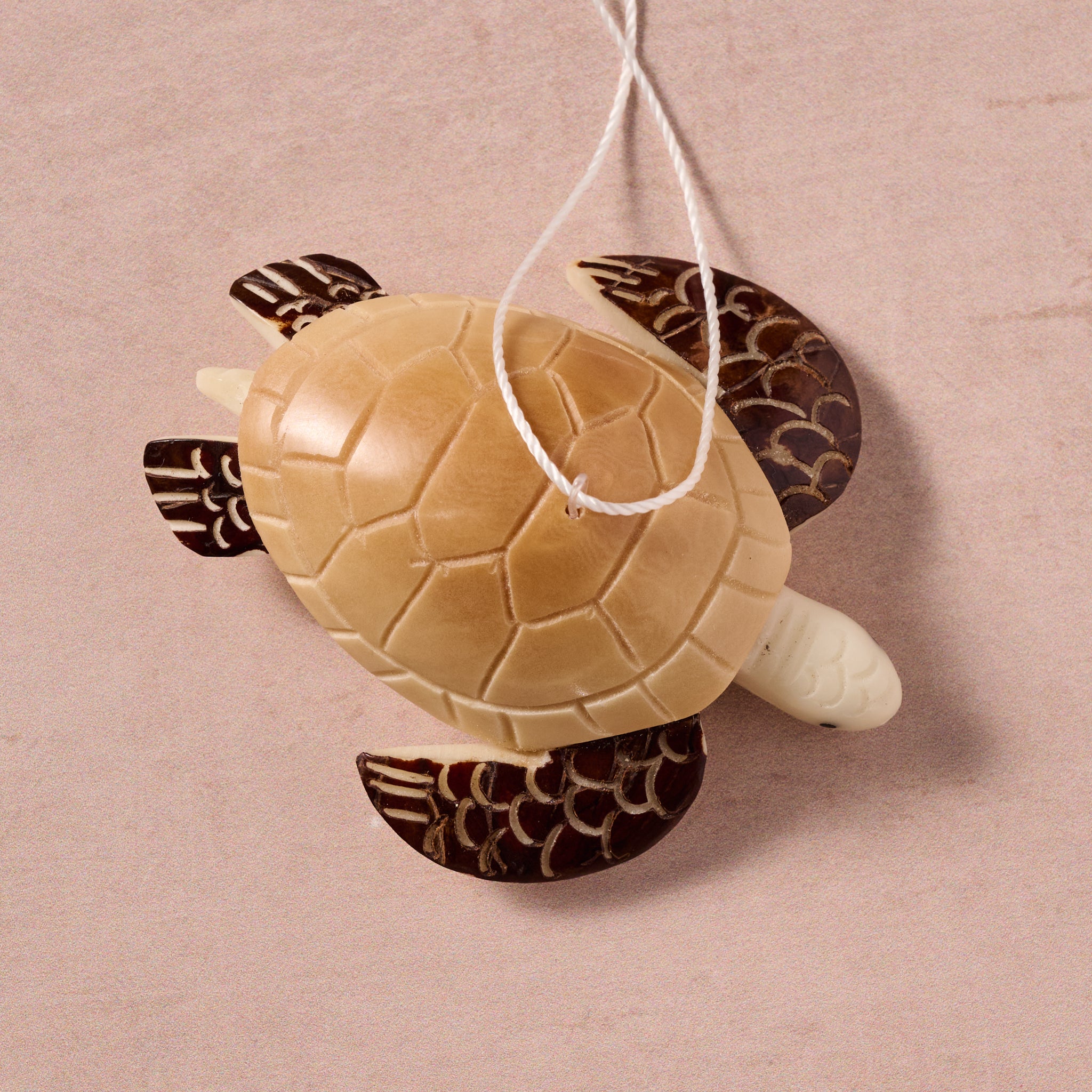 Tagua Turtle Ornament