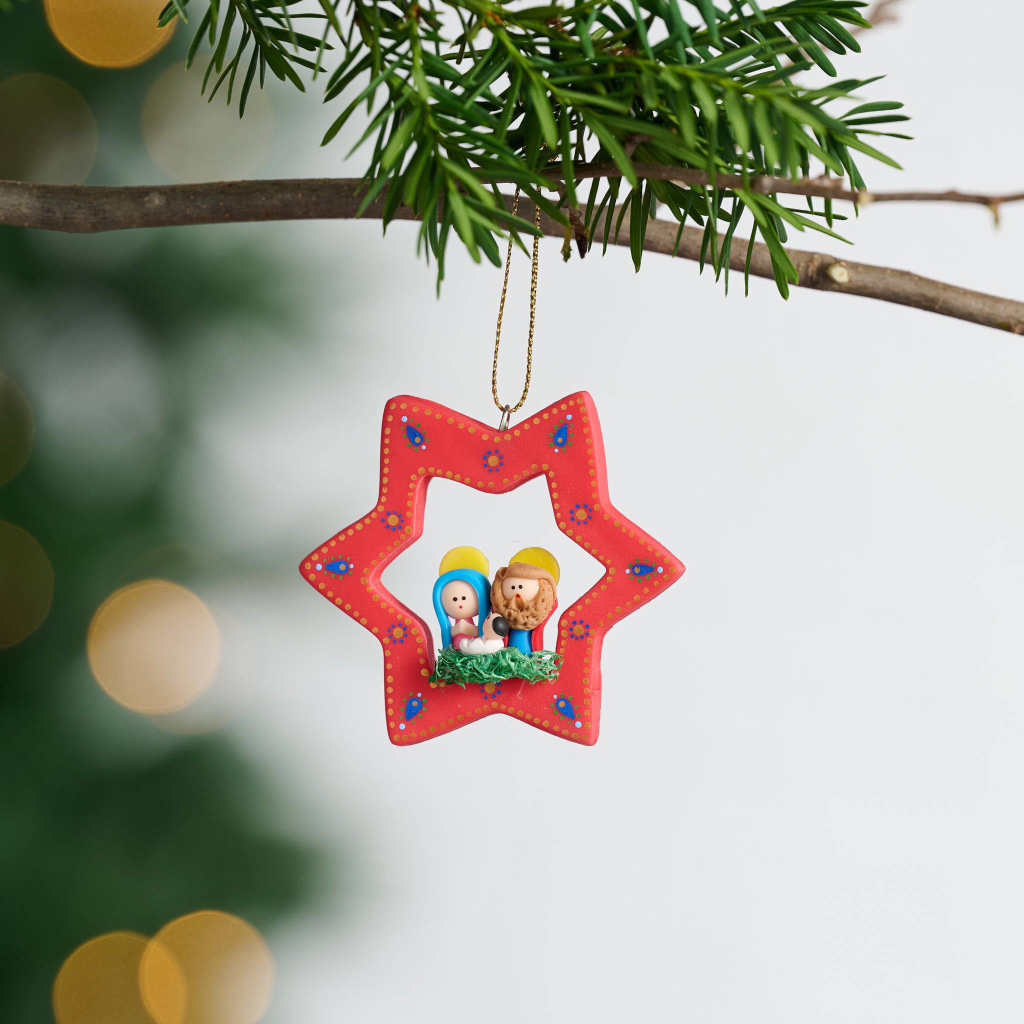 Holy Family Bread Dough Ornament - Ten Thousand Villages