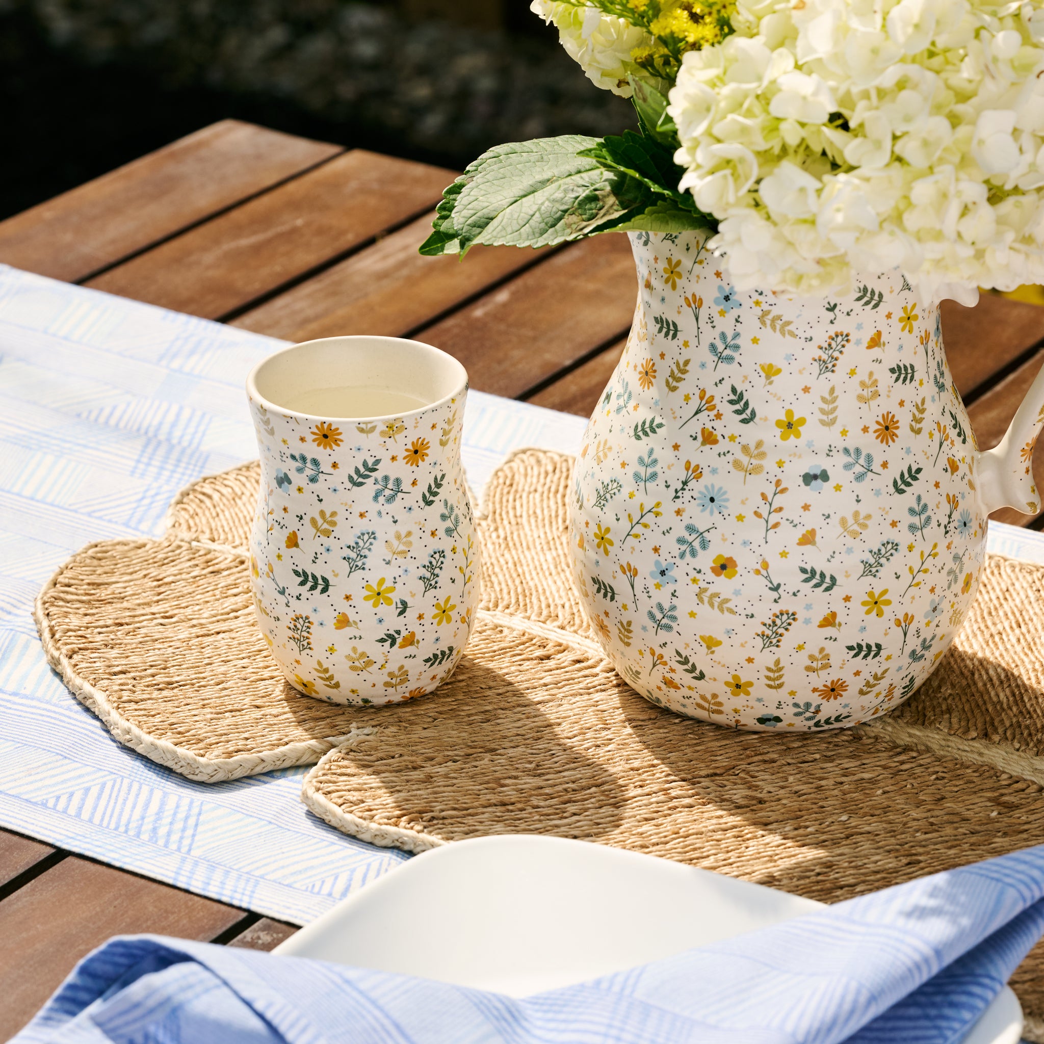 Tula Floral Ceramic Tumbler - Ten Thousand Villages