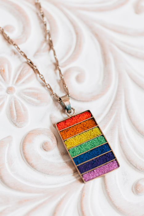 Rainbow Banner Necklace 2