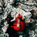 Cardinal Gourd Ornament thumbnail 2