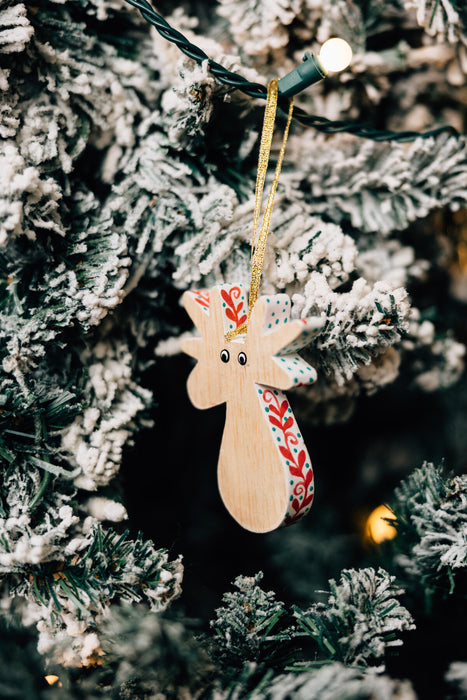 On Dasher Reindeer Ornament 2