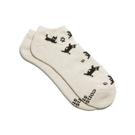 Socks that Save Cats - Ankle, Cream