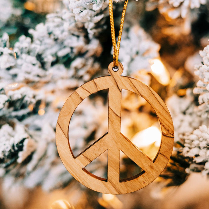 Peace Symbol Ornament 2