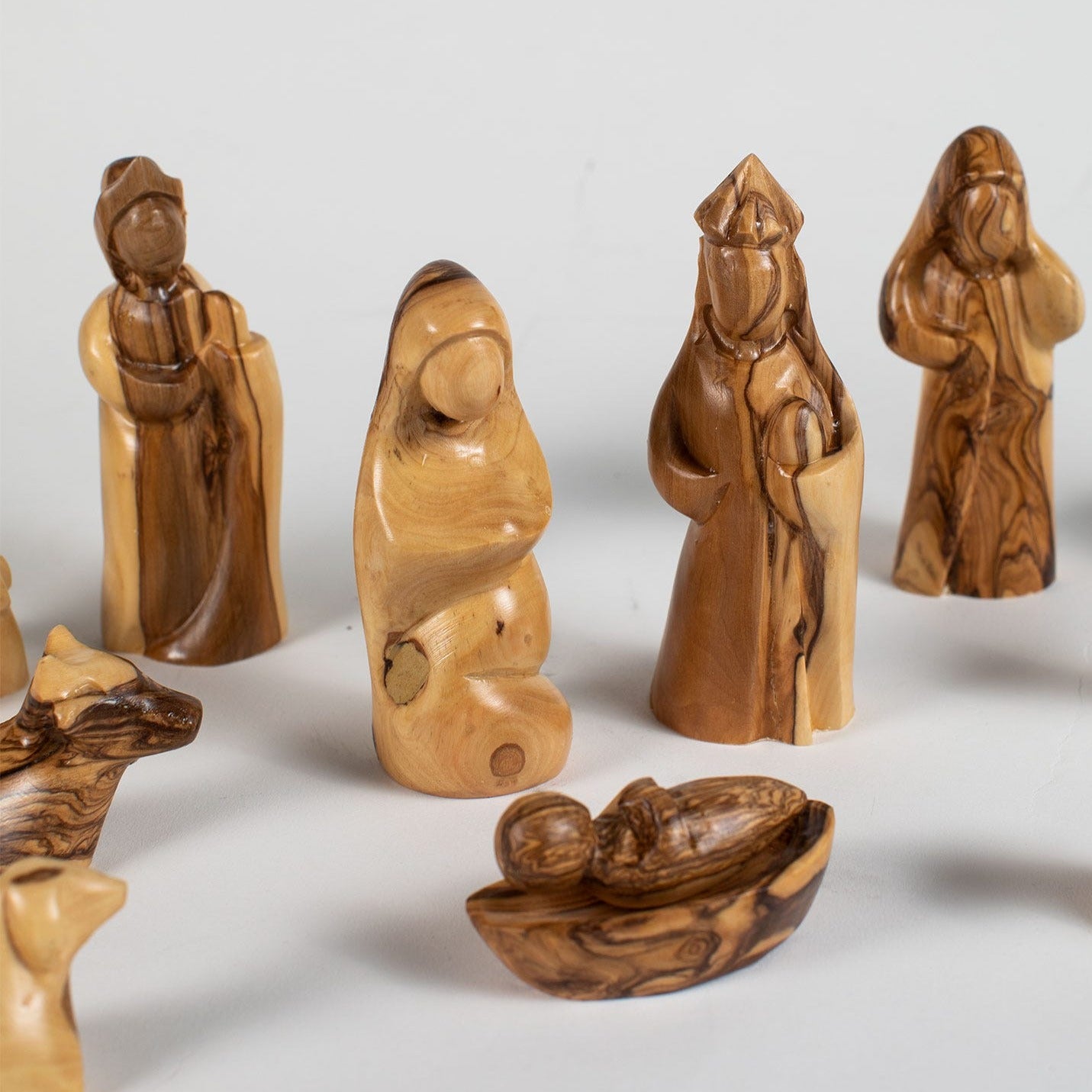 Carved Olive Wood Nativity - Ten Thousand Villages