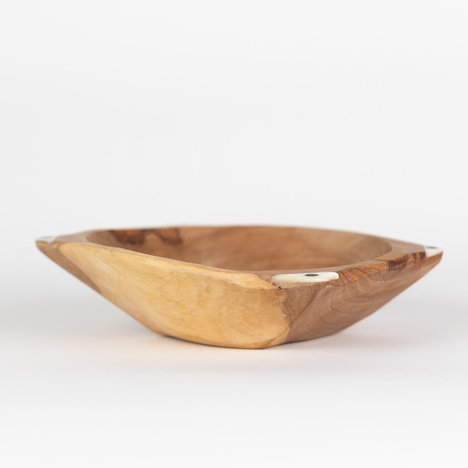 Four Corners Olive Wood Serving Bowl - Ten Thousand Villages