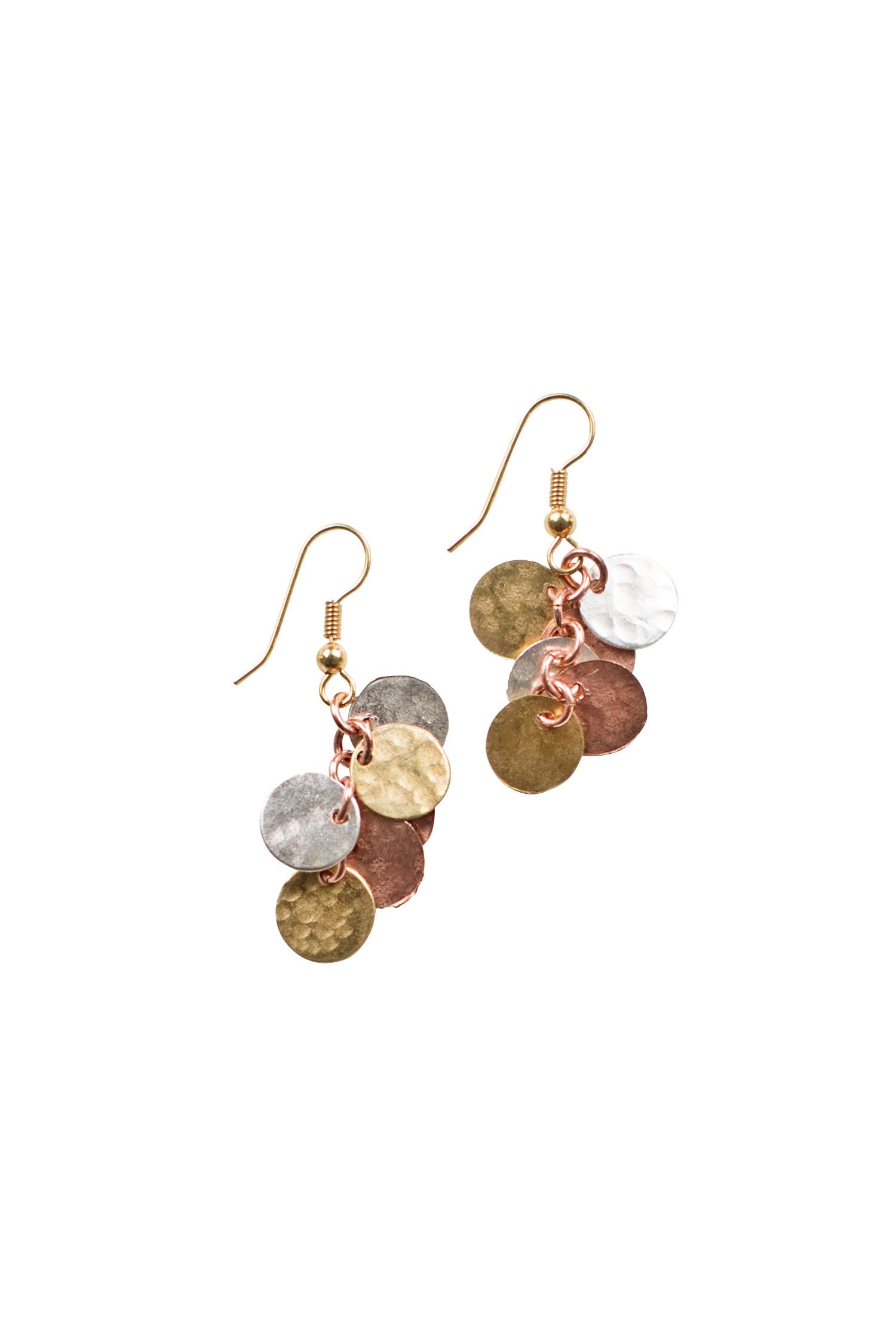Mixed Metal Cluster Earrings - Ten Thousand Villages