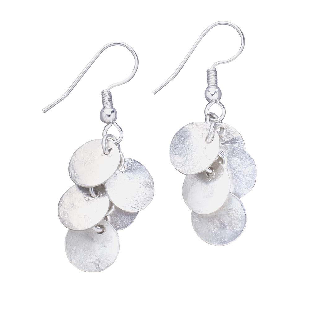 Metal Disk Cluster Earrings - Ten Thousand Villages