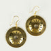 Brass Shield Earrings thumbnail 4