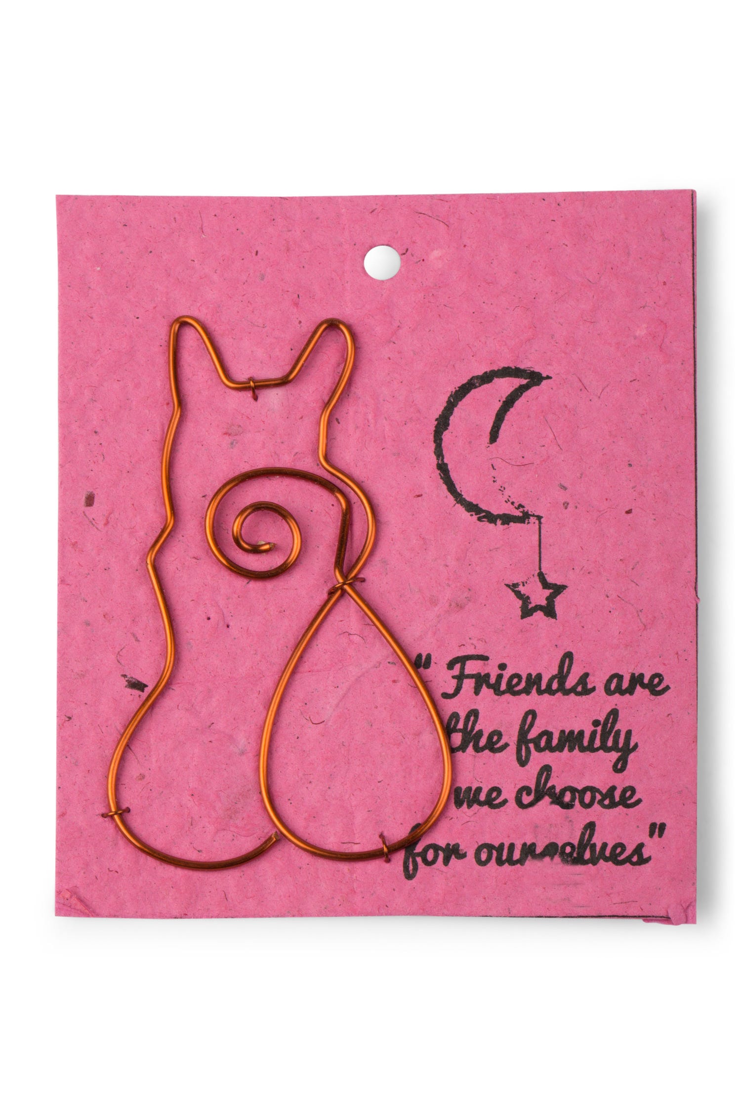 Wire Cat Gift Bookmark - Ten Thousand Villages