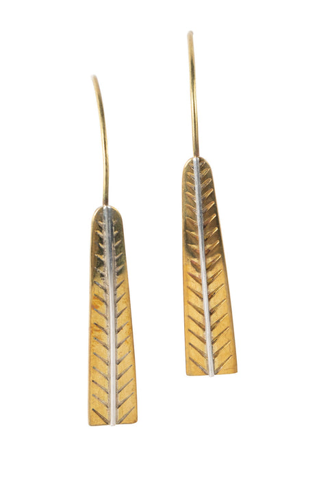 Art Deco Leaf Earrings 1