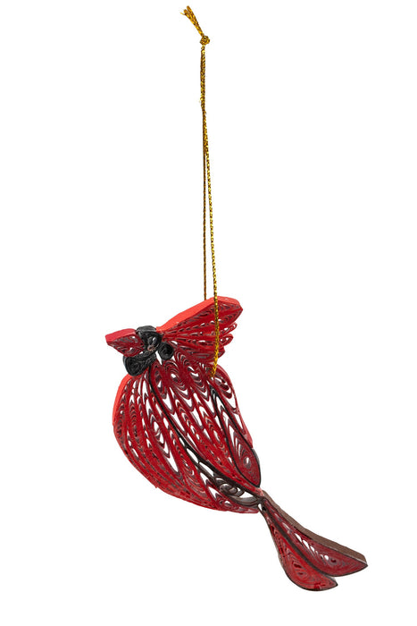 Quill Cardinal Ornament 1
