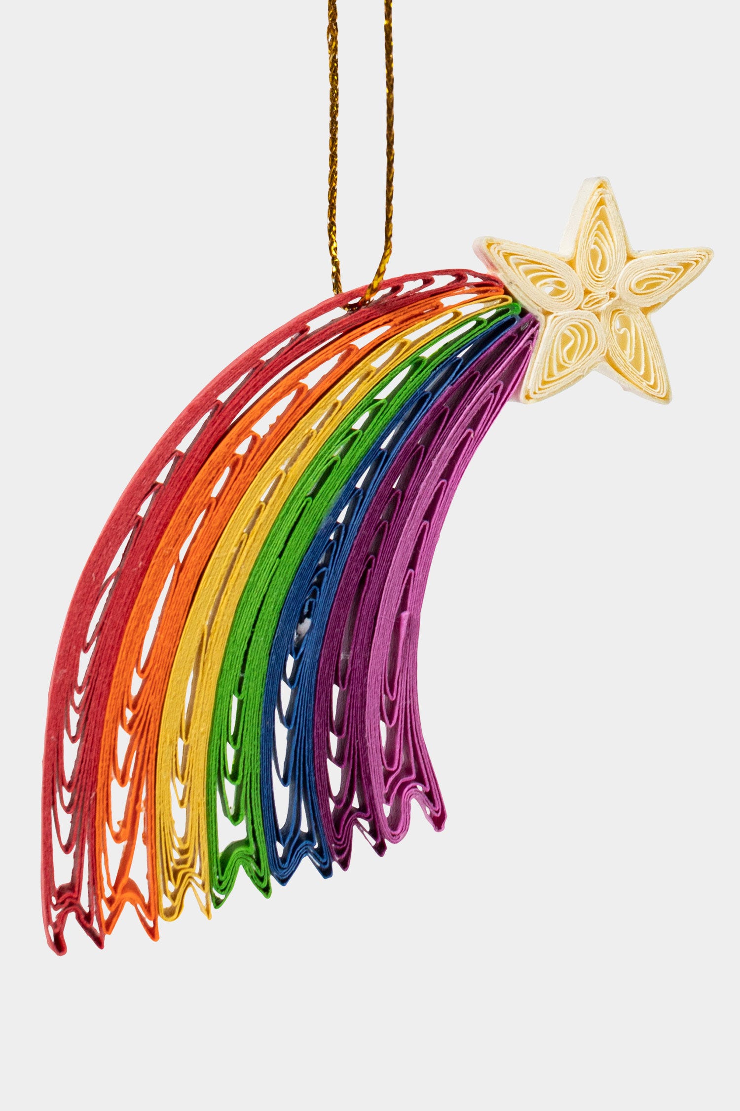 Quill Rainbow Ornament - Ten Thousand Villages