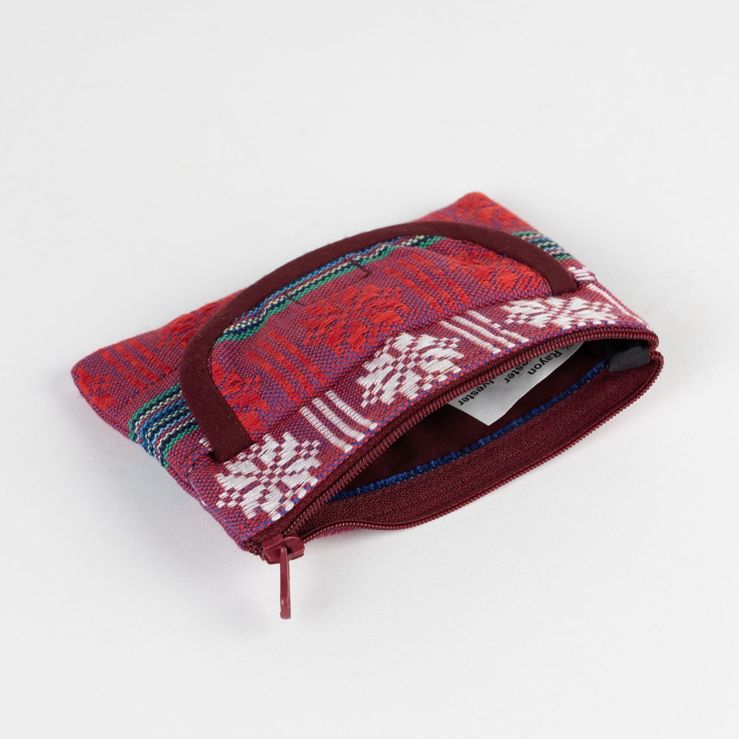Red Jacquard Coin Purse - Ten Thousand Villages
