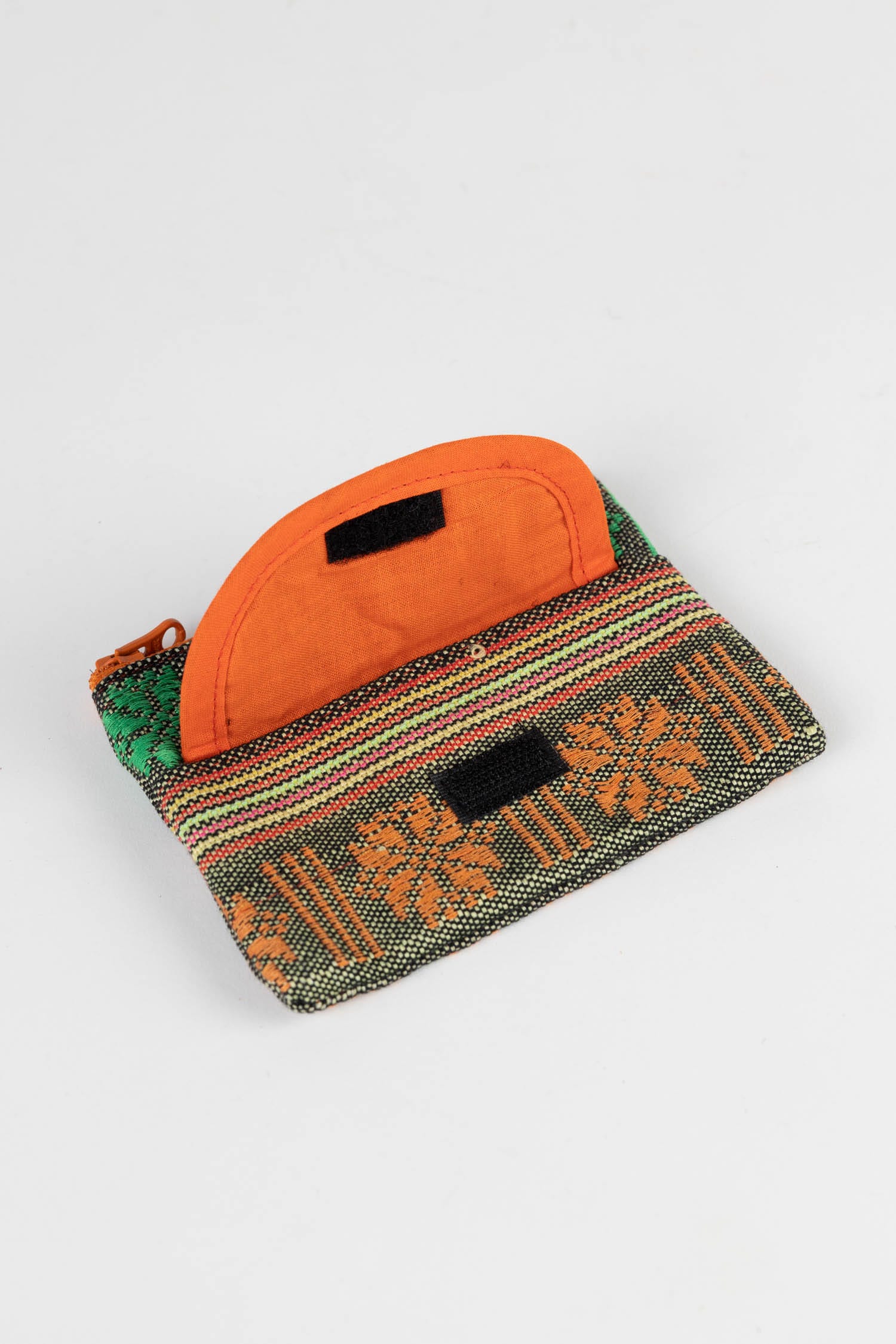 Orange Jacquard Coin Purse - Ten Thousand Villages