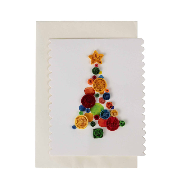 Christmas Tree Quilled Card - Default Title (5405480) 1