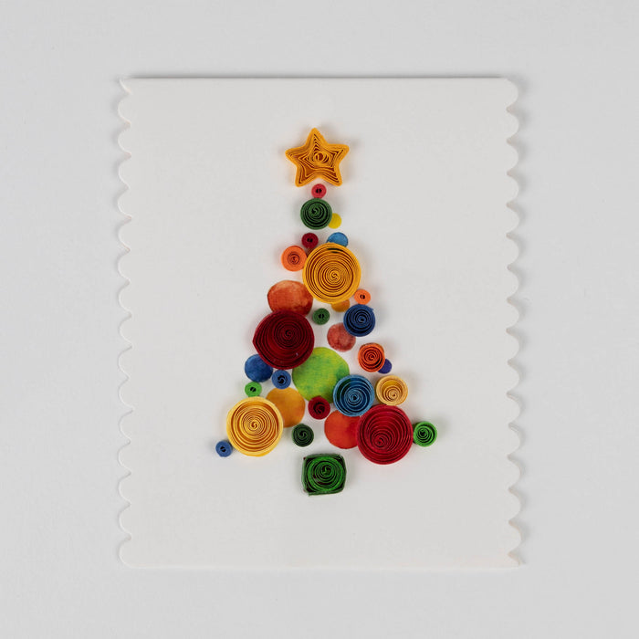Christmas Tree Quilled Card - Default Title (5405480) 3