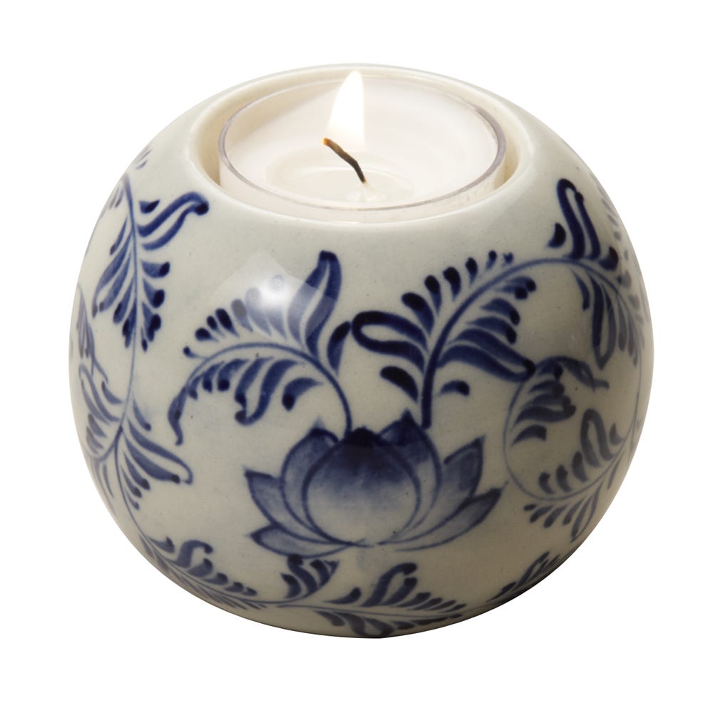 Flowering Tea Light Holder - Ten Thousand Villages