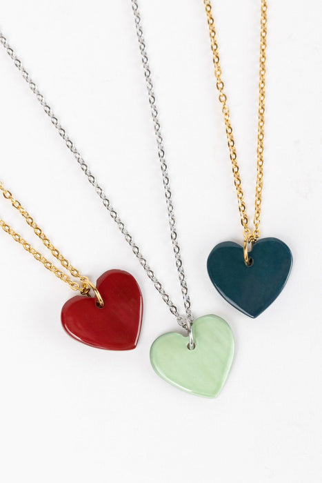 Green Heart Necklace 3