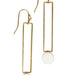 Brass Exclamation Point Earrings thumbnail 1