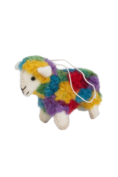 Colorful Sheep Ornament 1