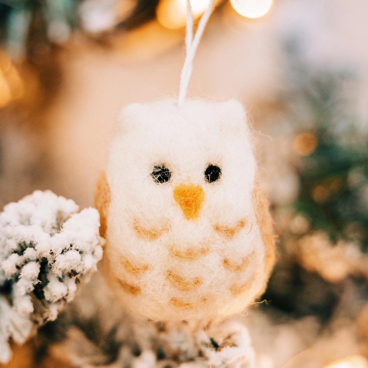 Wool Owl Ornament - Ten Thousand Villages