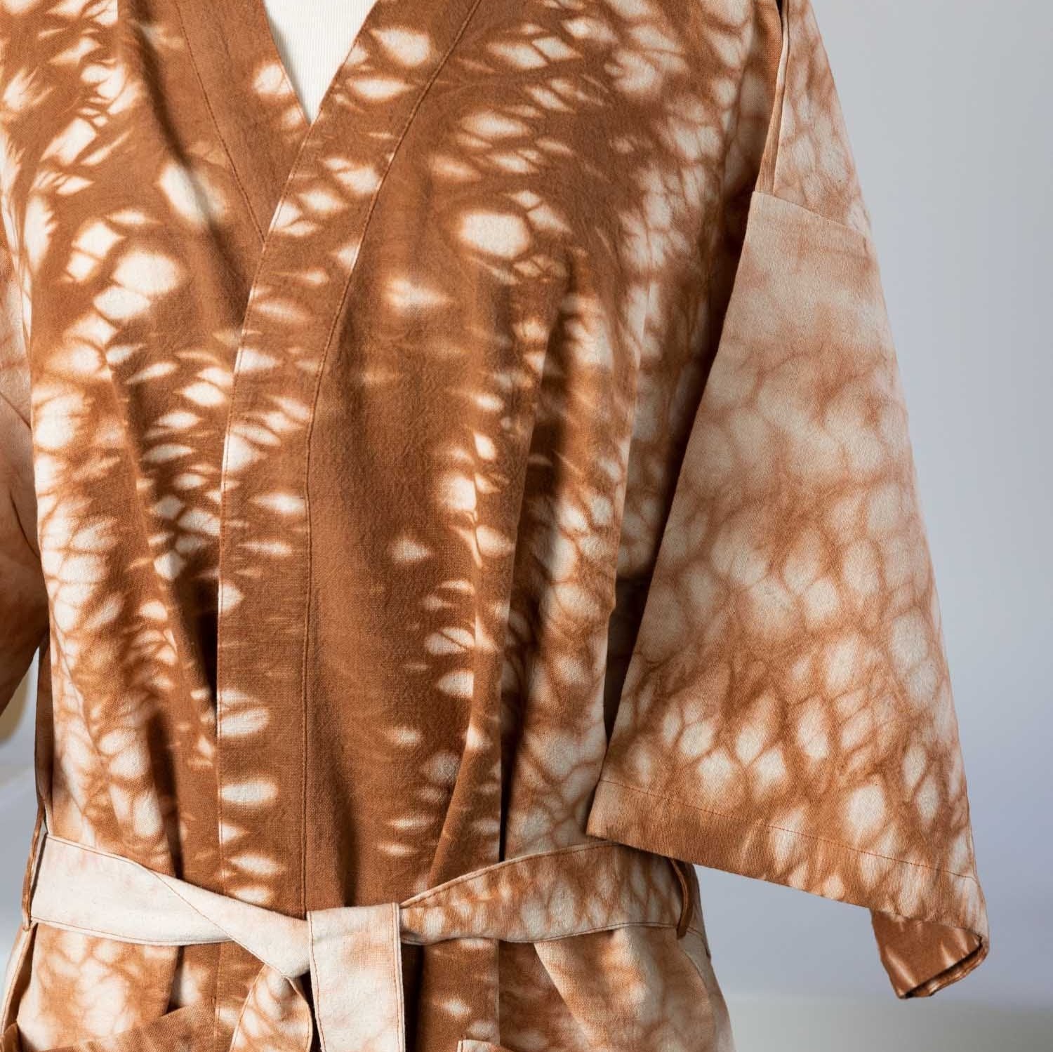 Caramel Tie Dye Robe - Ten Thousand Villages