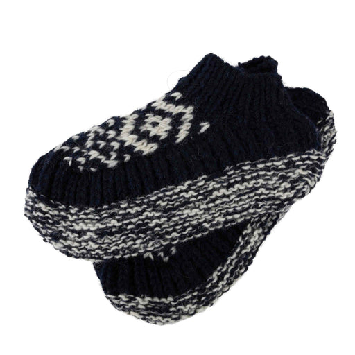 Alpine Wool Slippers - Navy