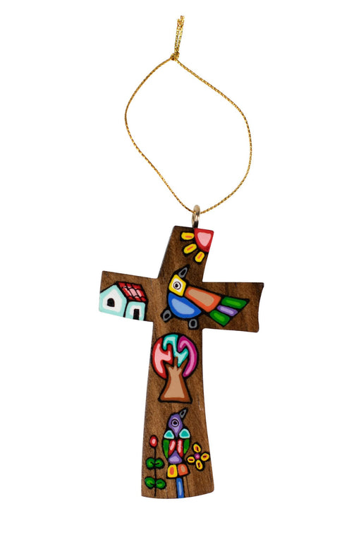 Folk Art Cross Ornament