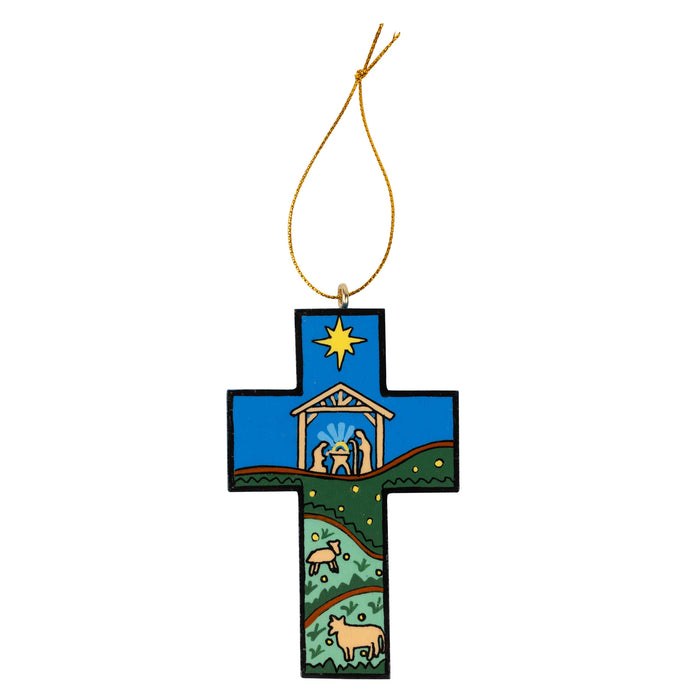 Starry Night Cross Ornament - Default Title (6512040) 1