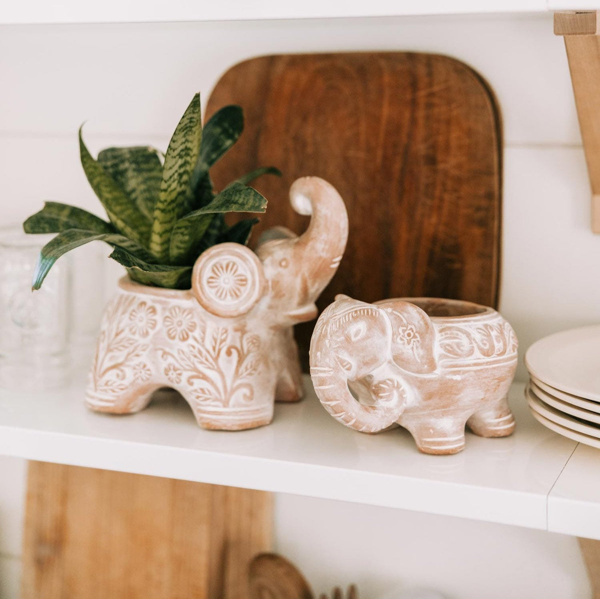 elephant plant pot stand Trumpeting Elephant Planter – Ten Thousand Villages