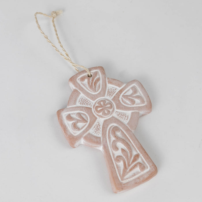 Fleurish Terracotta Celtic Cross Ornament - Default Title (6601620) 4