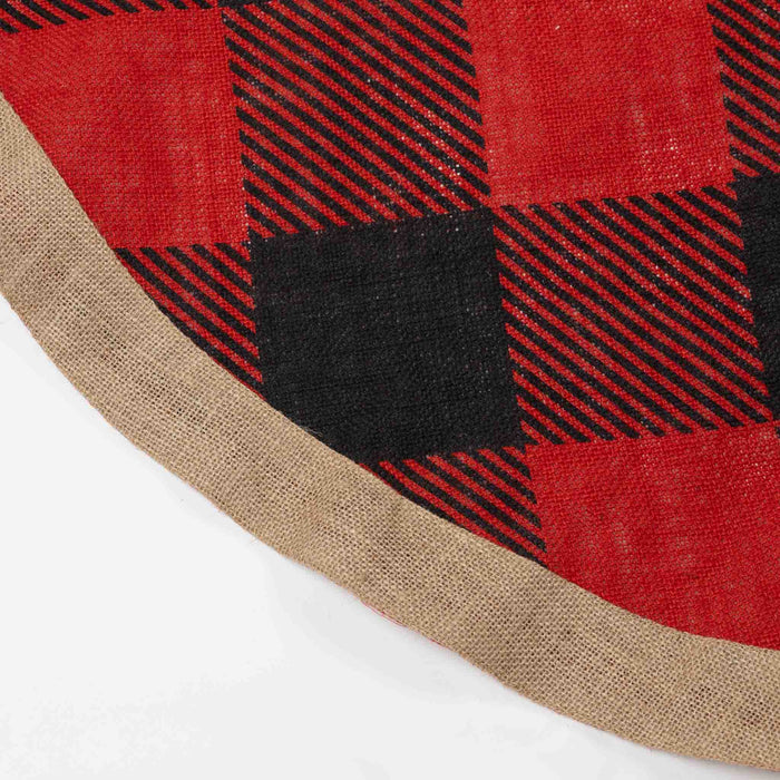 Buffalo Check Tree Skirt - Red - Default Title (6601690) 5