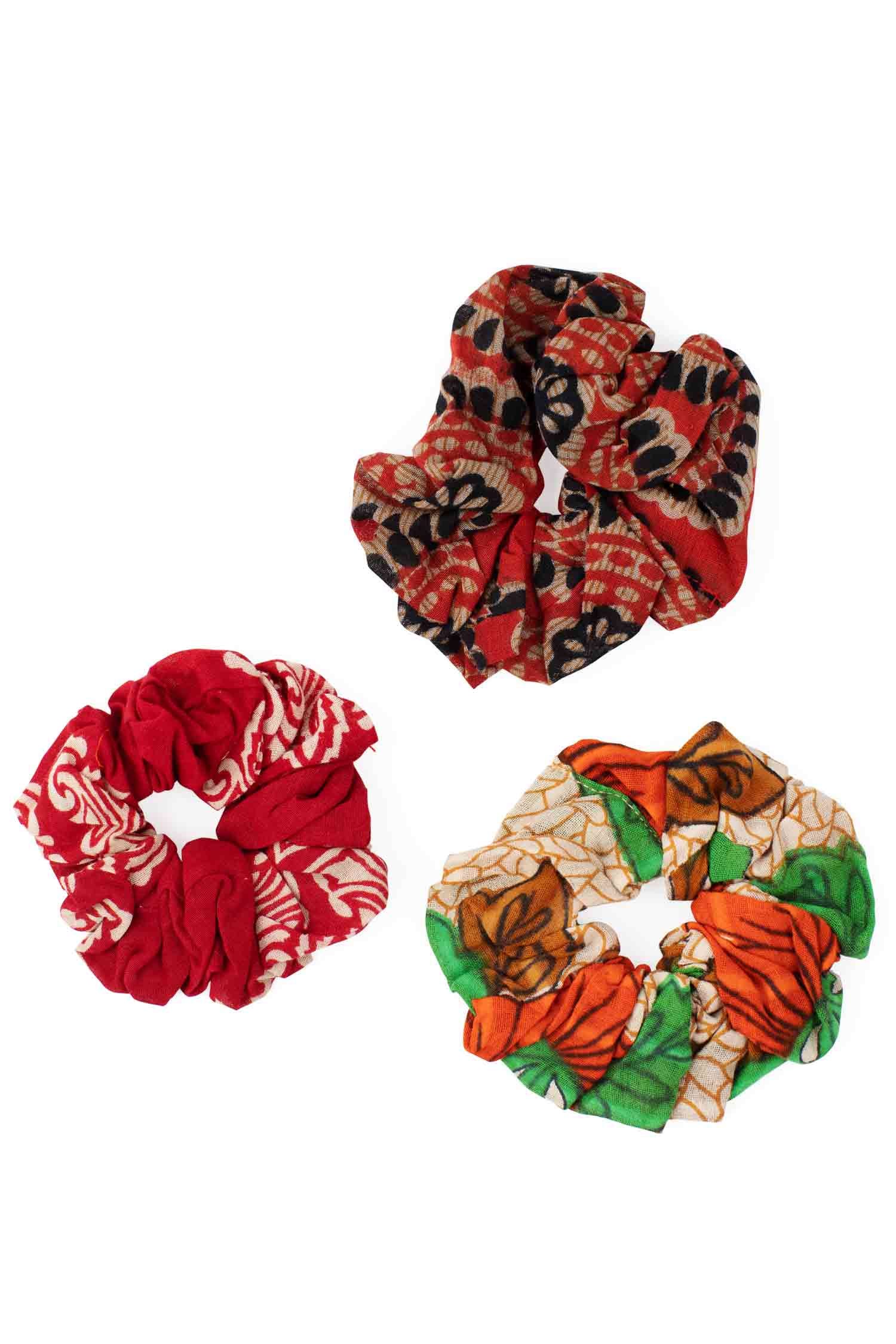 Recycled Sari Scrunchie Set - Ten Thousand Villages