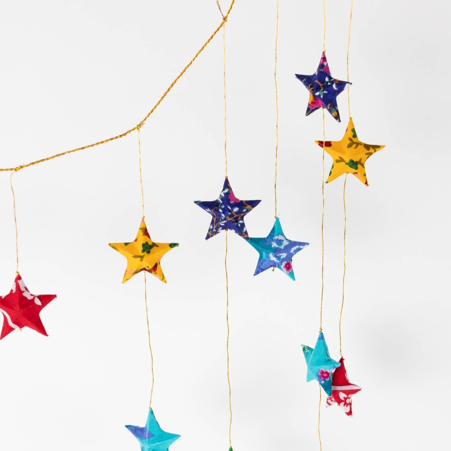 Upcycled Sari Star Valance - Ten Thousand Villages