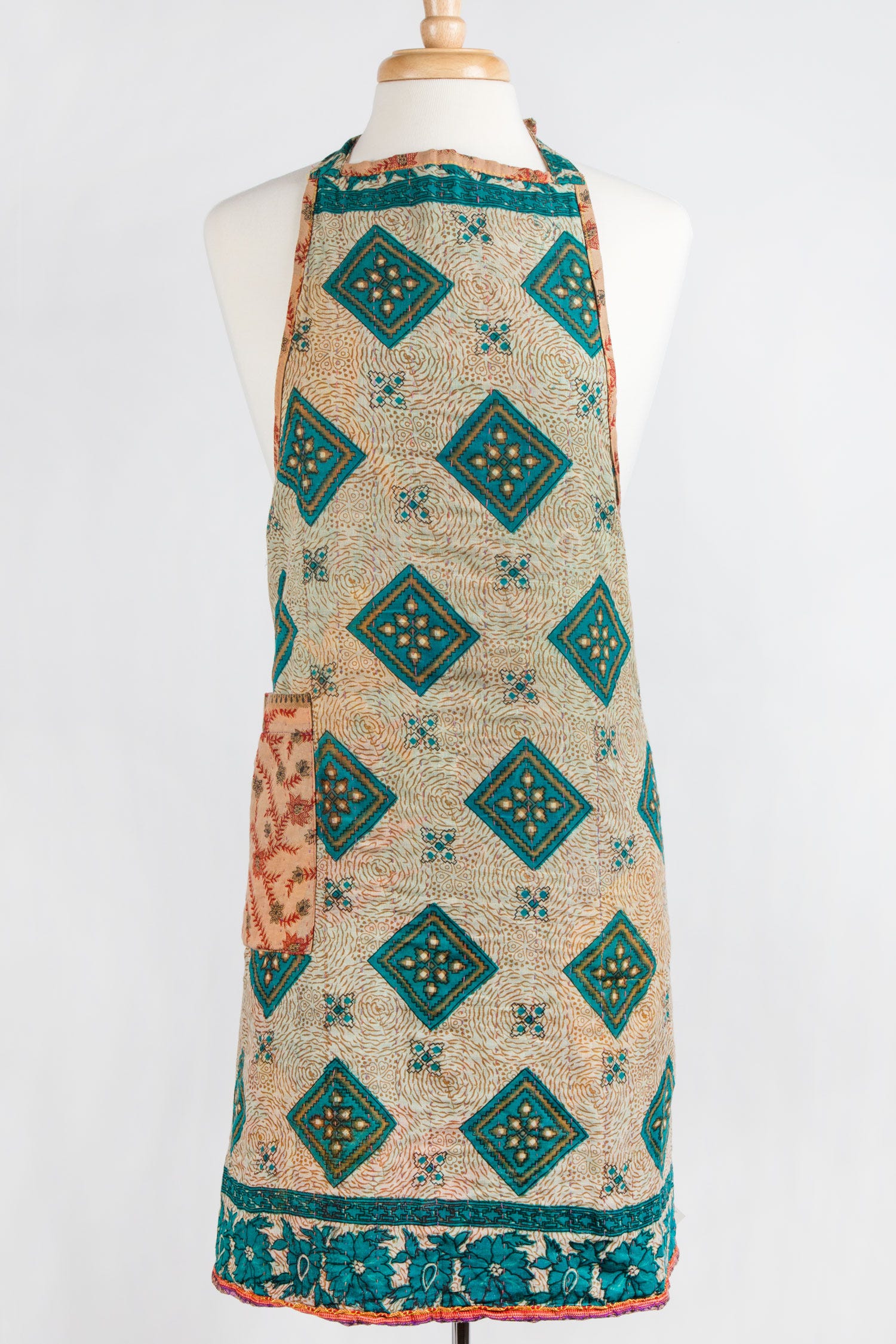 Upcycled Sari Apron - Ten Thousand Villages