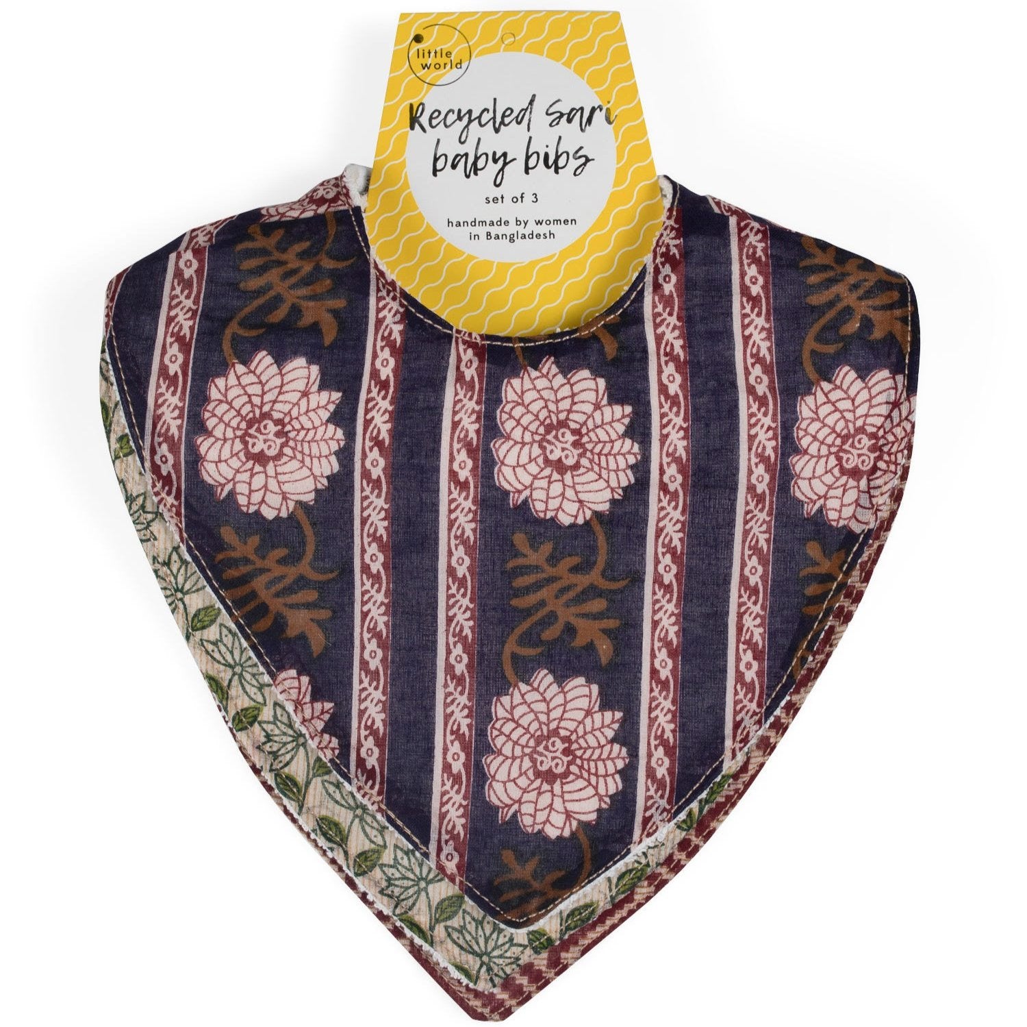 Upcycled Sari Baby Bibs - Ten Thousand Villages