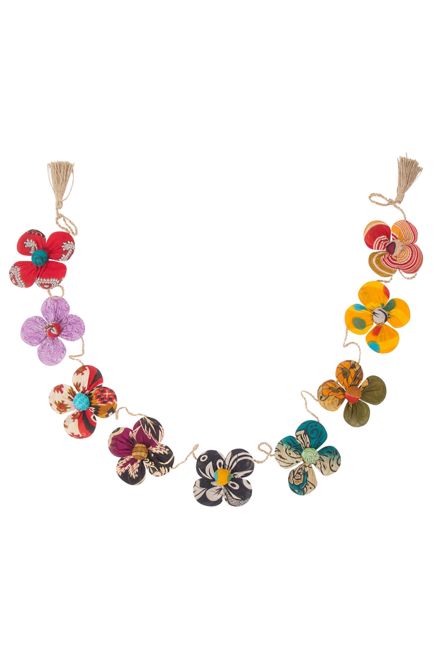 Recycled Sari Flower Garland - Ten Thousand Villages