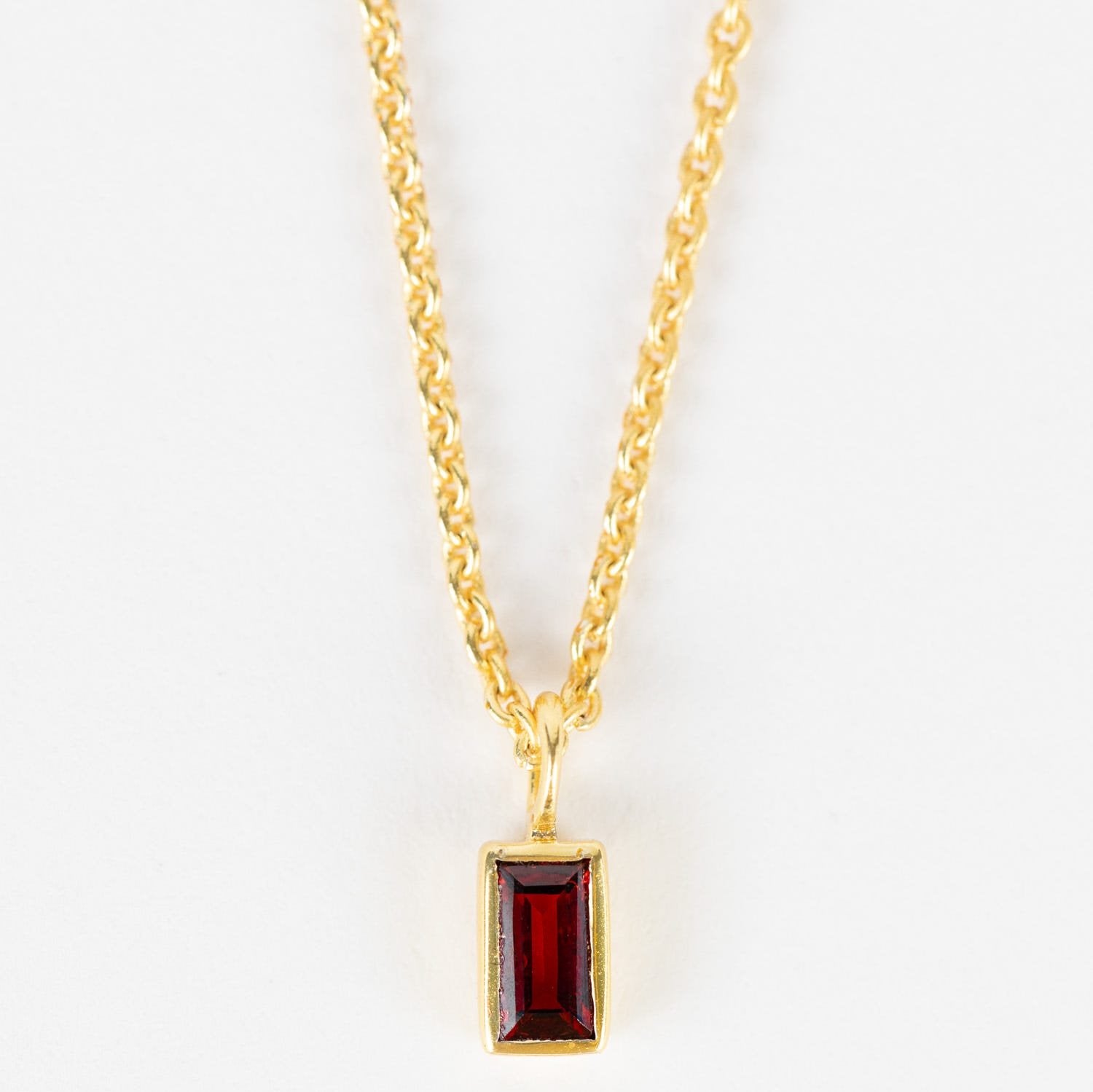 Garnet Gold Necklace - Ten Thousand Villages