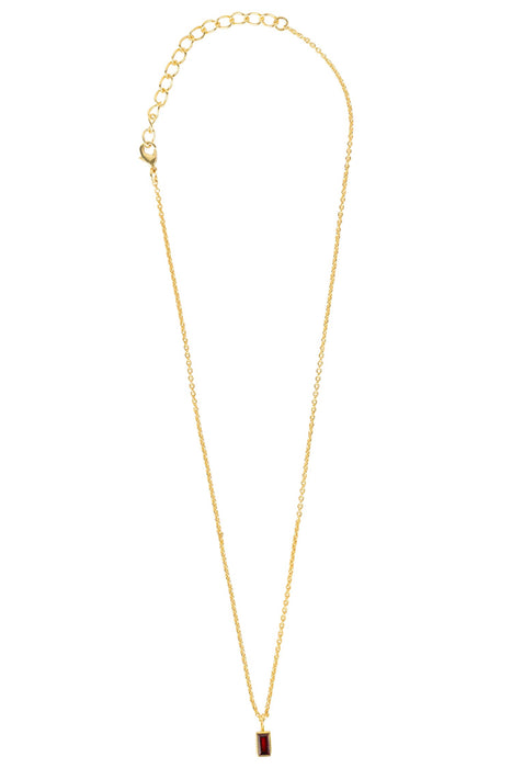 Garnet Gold Necklace 1