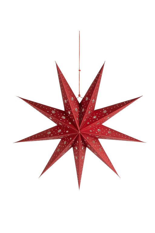3D Red Paper Star