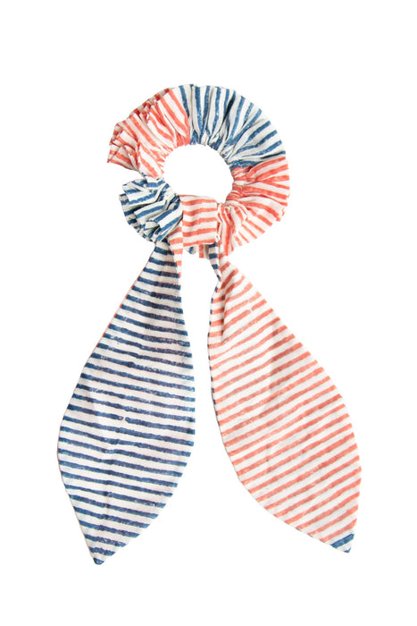 Painted Stripes Bowtie Scrunchie 3