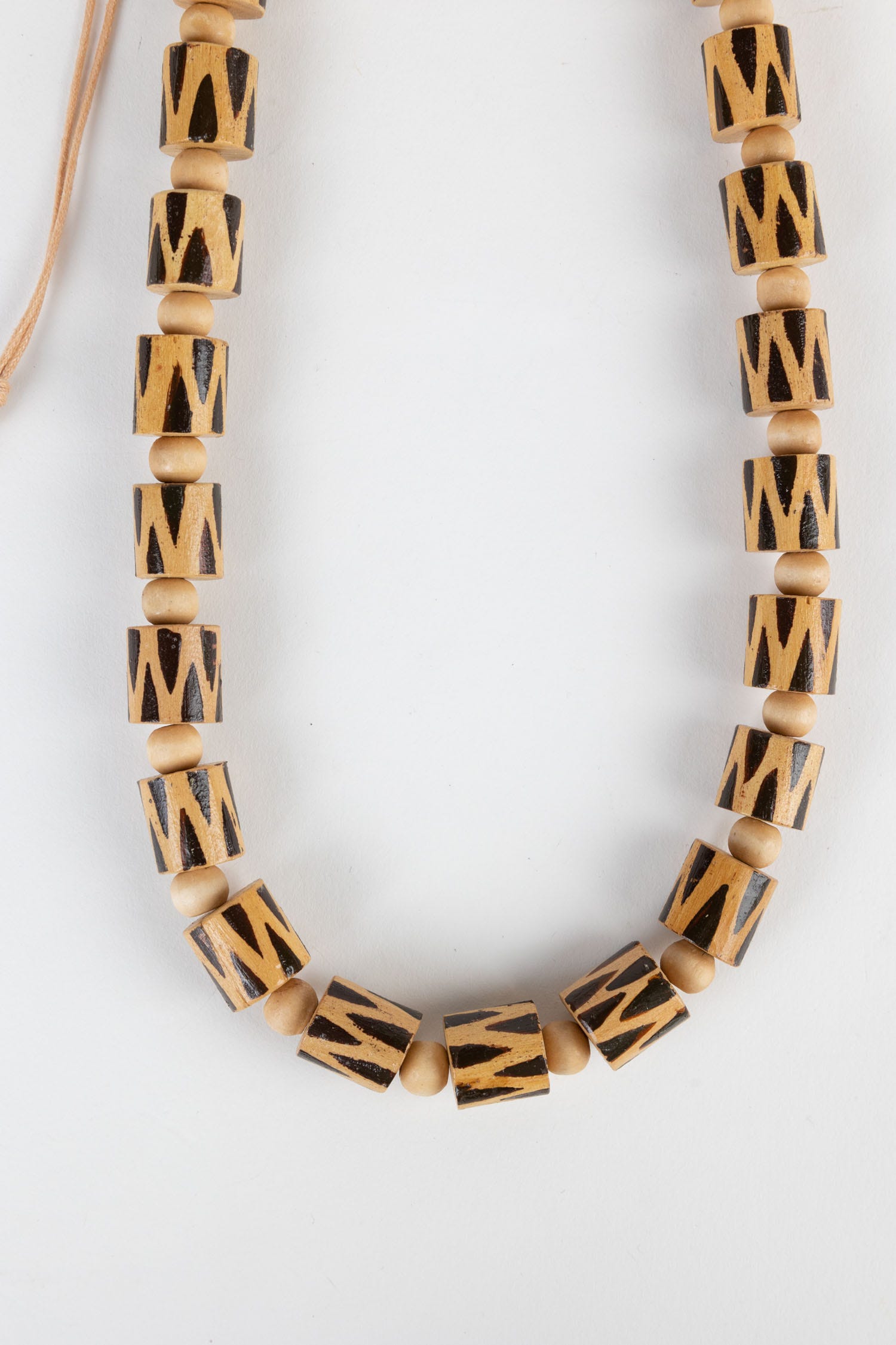 Wooden Barrel Bead Necklace - Ten Thousand Villages