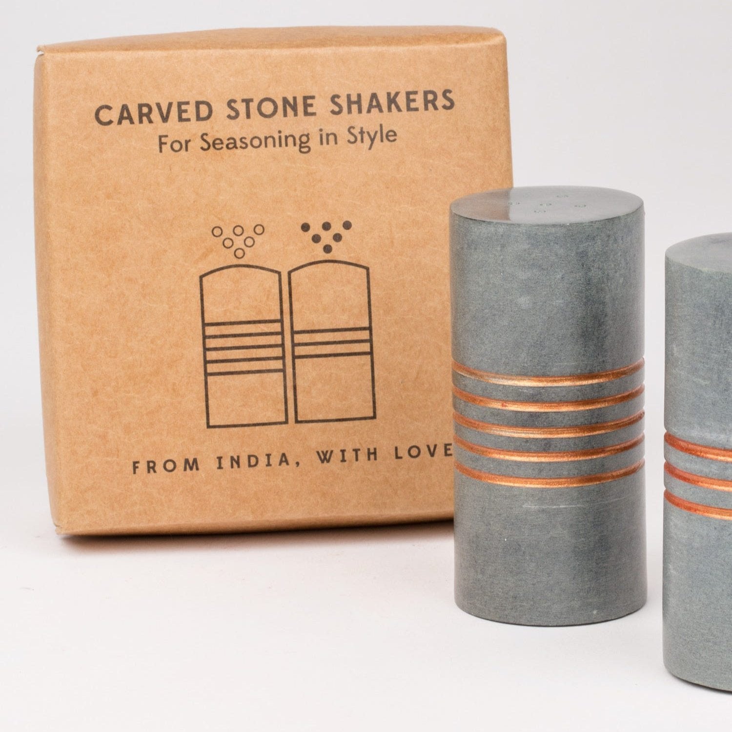 Salt & Pepper Stone Shakers - Ten Thousand Villages