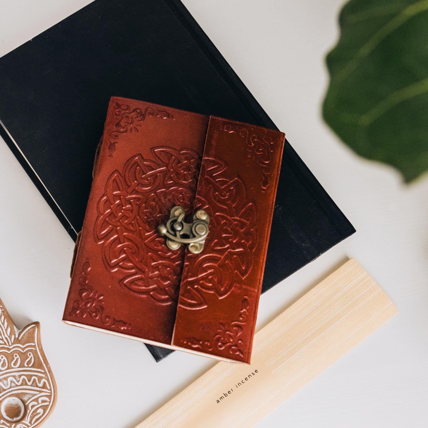 Endless Knot Leather Journal - Ten Thousand Villages