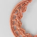 Crochet Hoop Earrings - Coral thumbnail 2