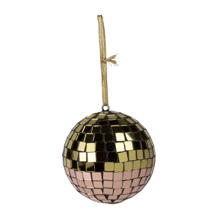 Rose Gold Disco Ball Ornament - Default Title (6832640) 1