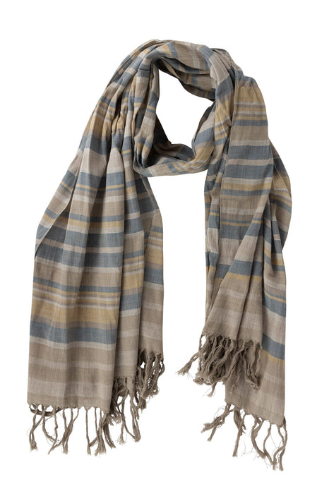 Autumnal Bliss Striped Scarf 1