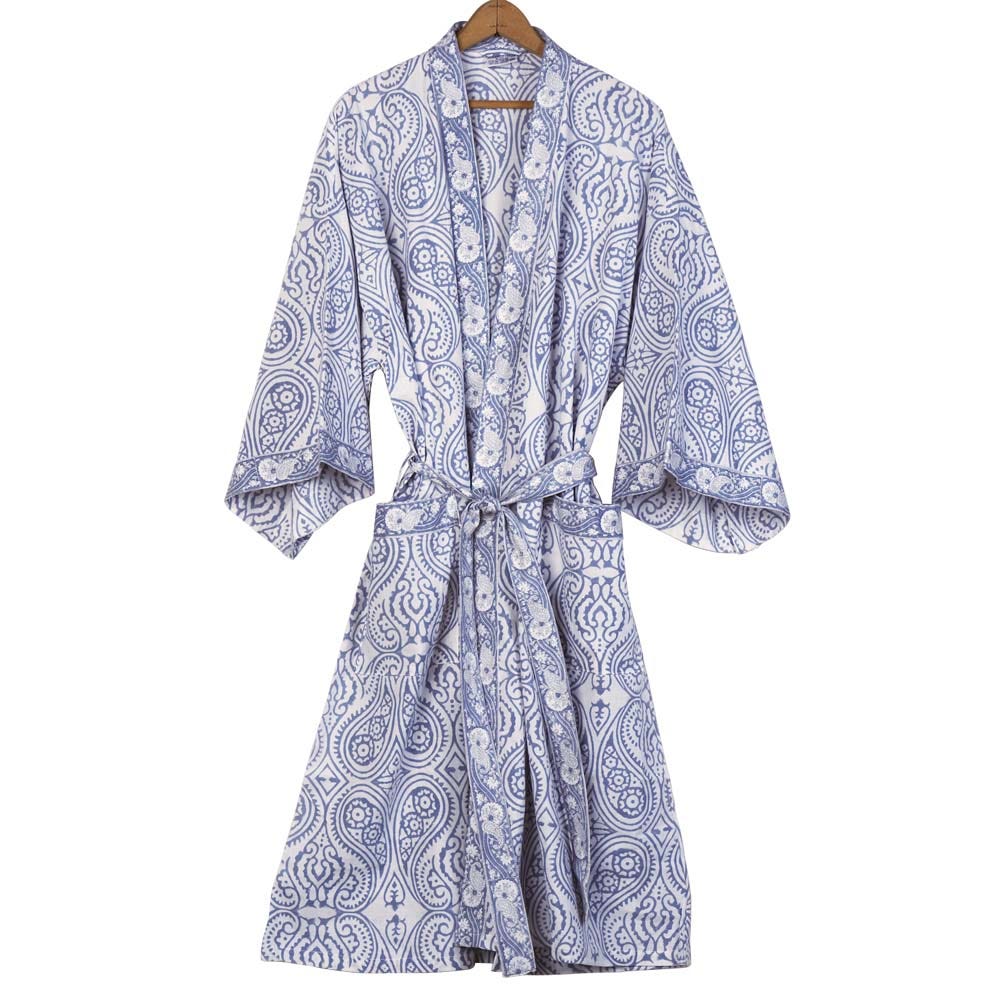 Paisley Cotton Robe - Ten Thousand Villages